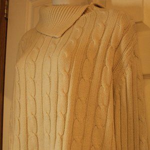 Hvyweight Split-Collar Liz Claiborne Knit Sweater